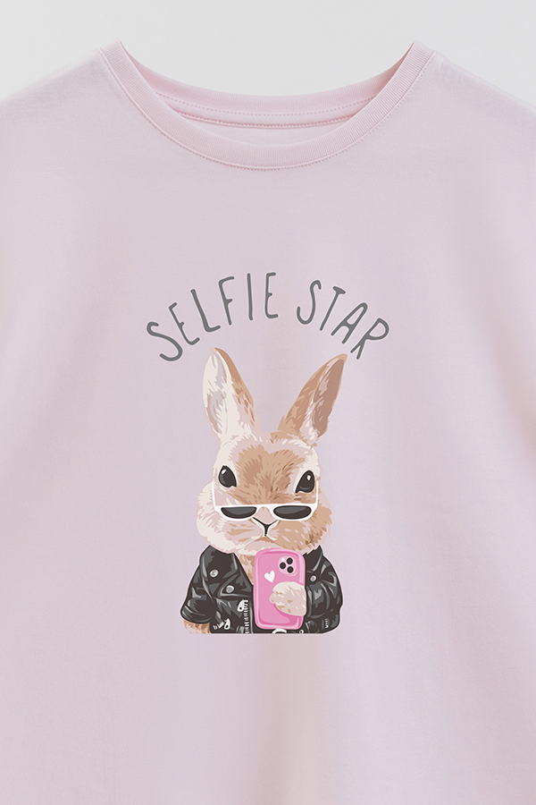 REMERA GIRL OVER SELFIE STAR