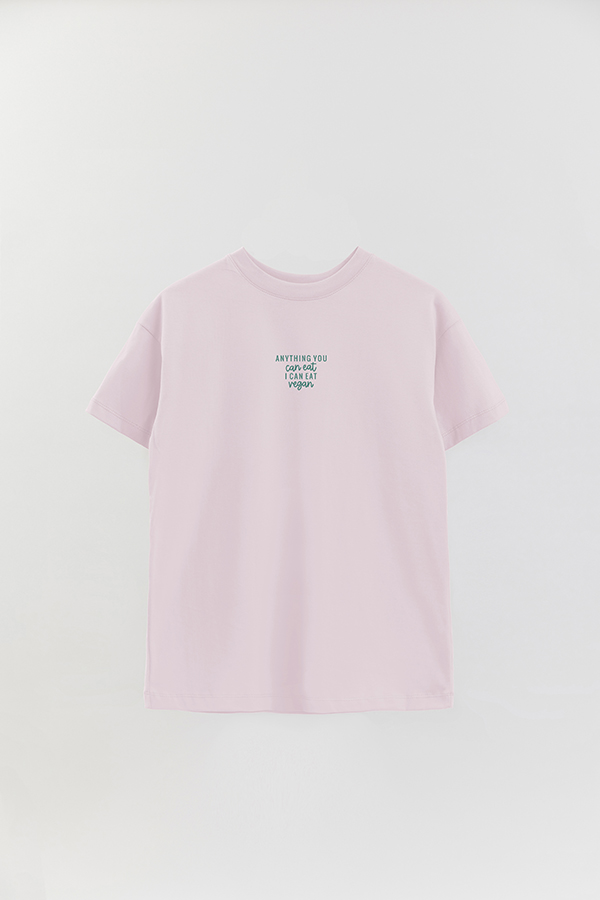 REMERA OVER ESTAMPADA VEGAN