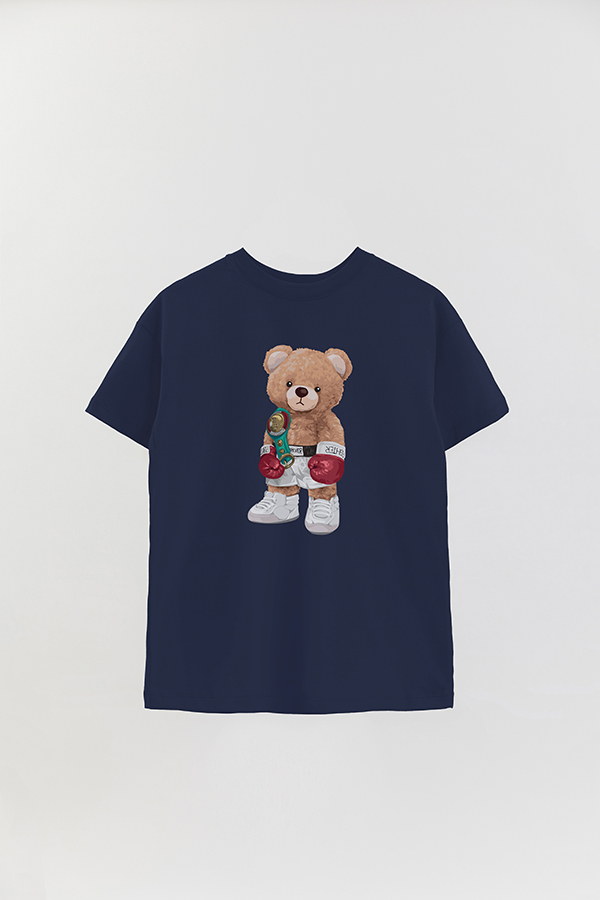 REMERA OVER ESTAMPADA UNISEX TEDDY BOXER