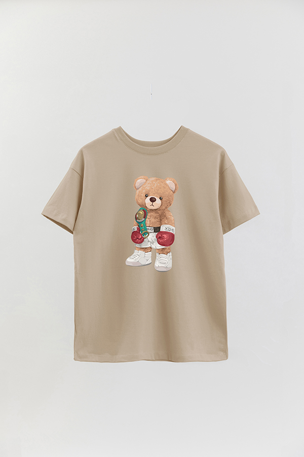REMERA OVER ESTAMPADA UNISEX TEDDY BOXER