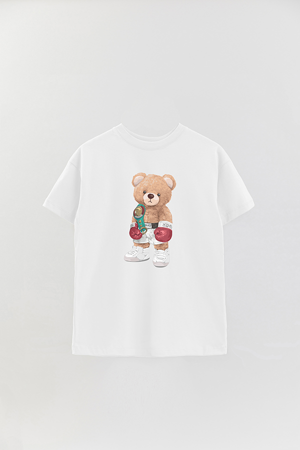 REMERA OVER ESTAMPADA UNISEX TEDDY BOXER