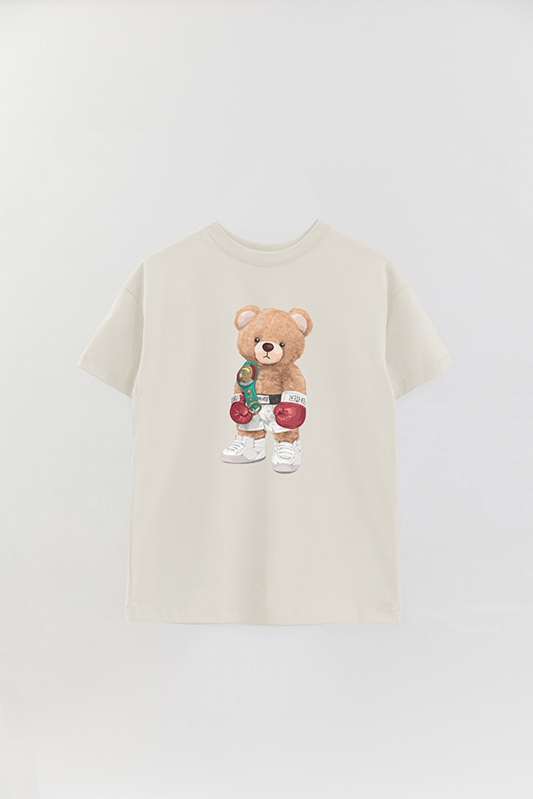 REMERA OVER ESTAMPADA UNISEX TEDDY BOXER