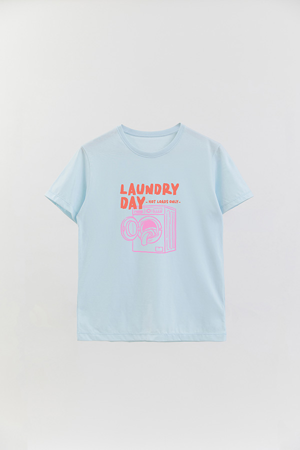 REMERA BASICA ESTAMPADA HD LAUNDRY