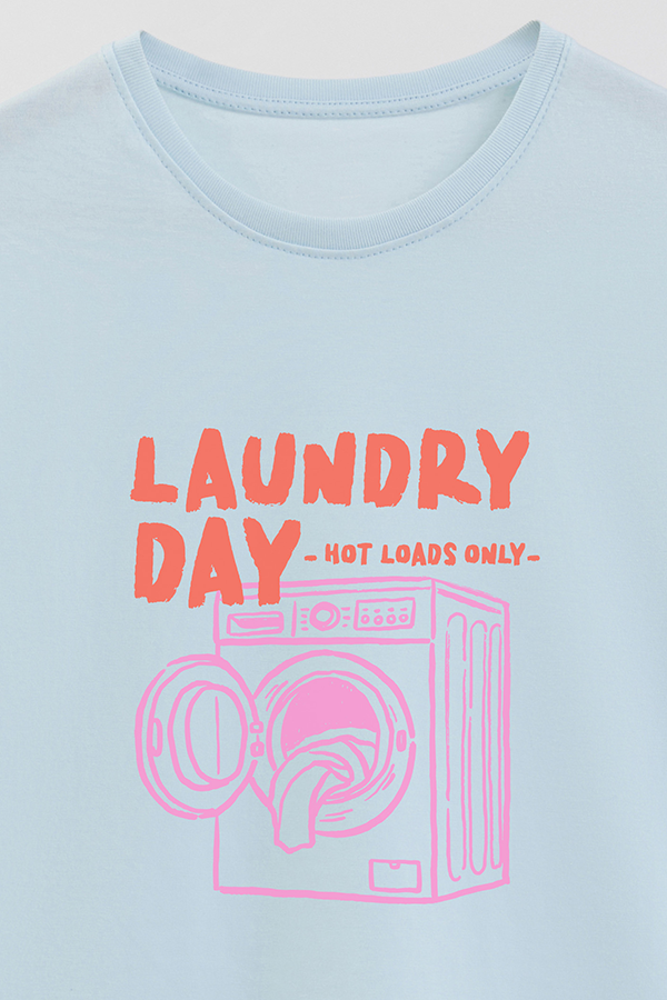 REMERA BASICA ESTAMPADA HD LAUNDRY