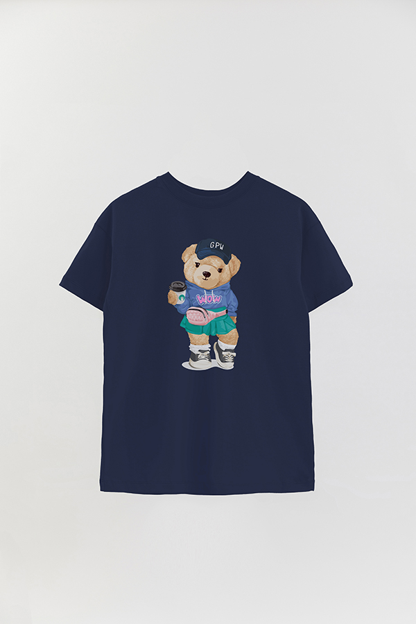 REMERA OVER ESTAMPADA UNISEX TEDDY WOW