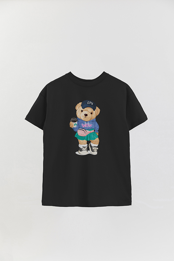 REMERA OVER ESTAMPADA UNISEX TEDDY WOW