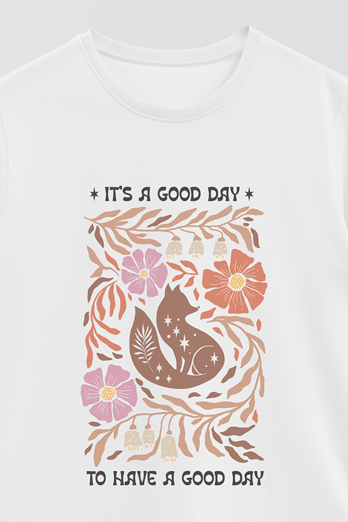 REMERA BASICA ESTAMPADA BO2 IT'S A GOOD DAY