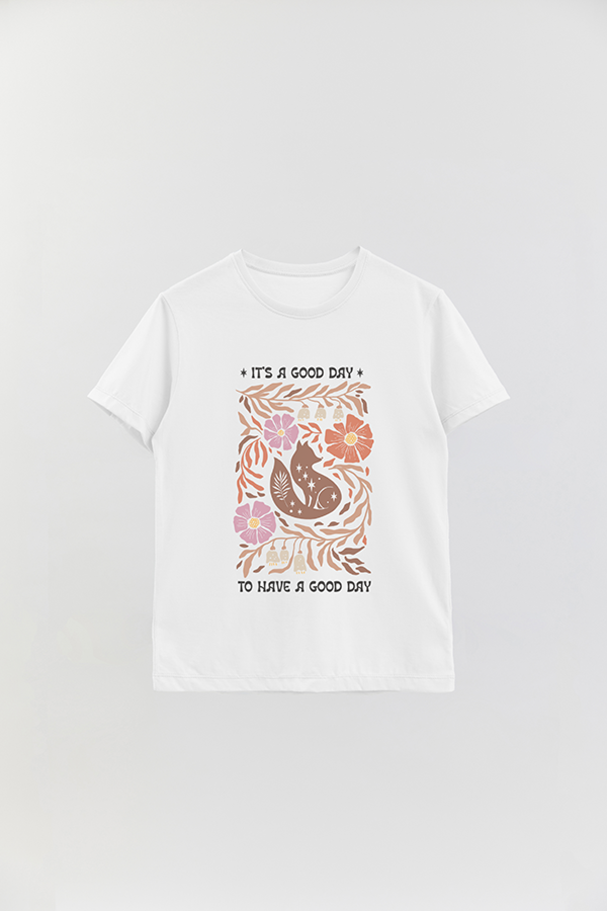 REMERA BASICA ESTAMPADA BO2 IT'S A GOOD DAY