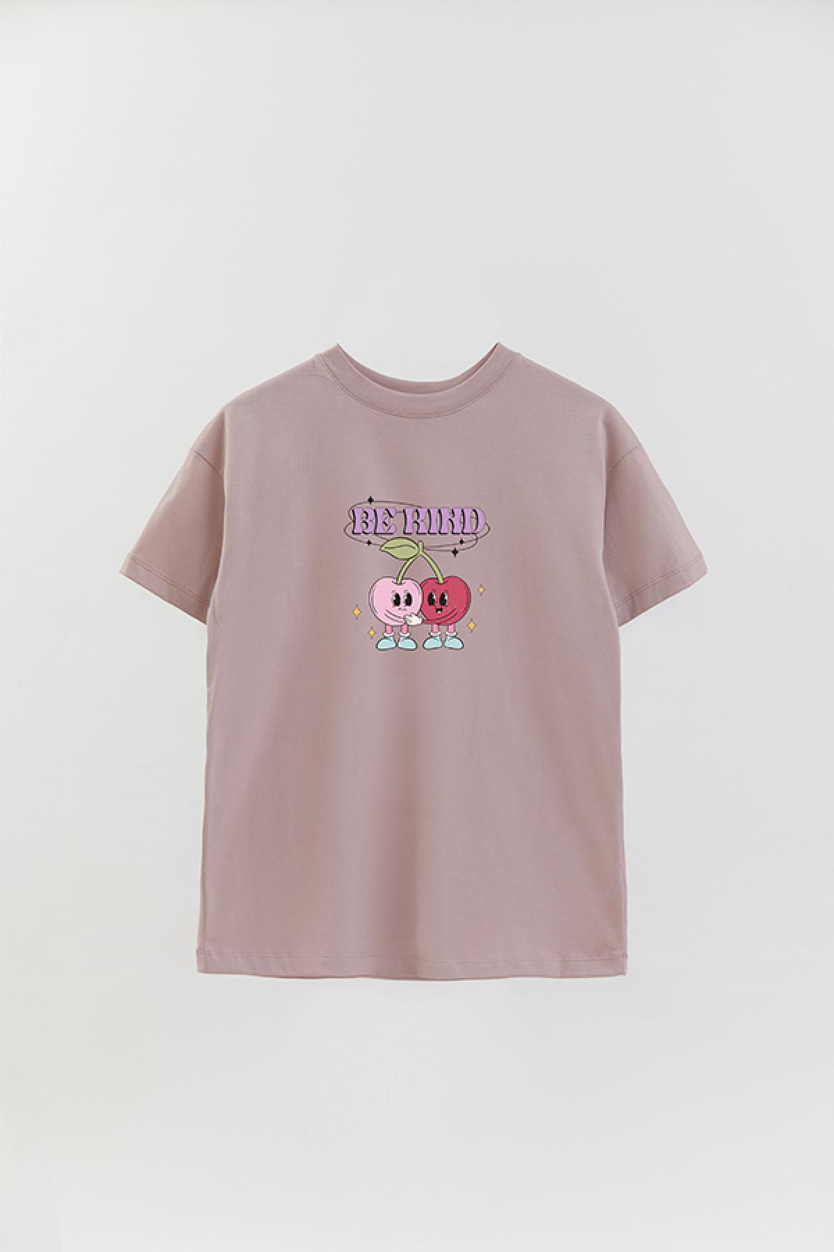 REMERA OVER ESTAMPADA RT BE KIND