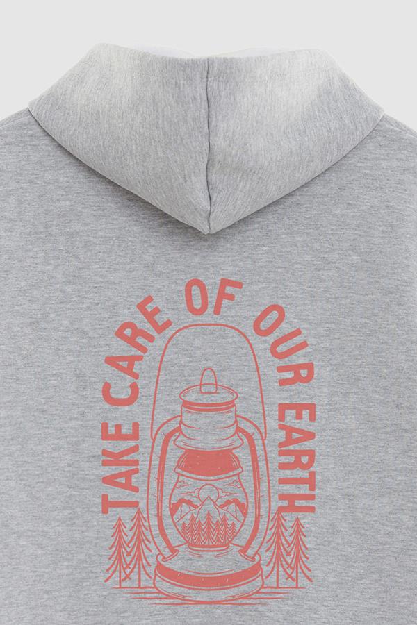 HOODIE ESTAMPADO TAKE CARE OF OUR EARTH