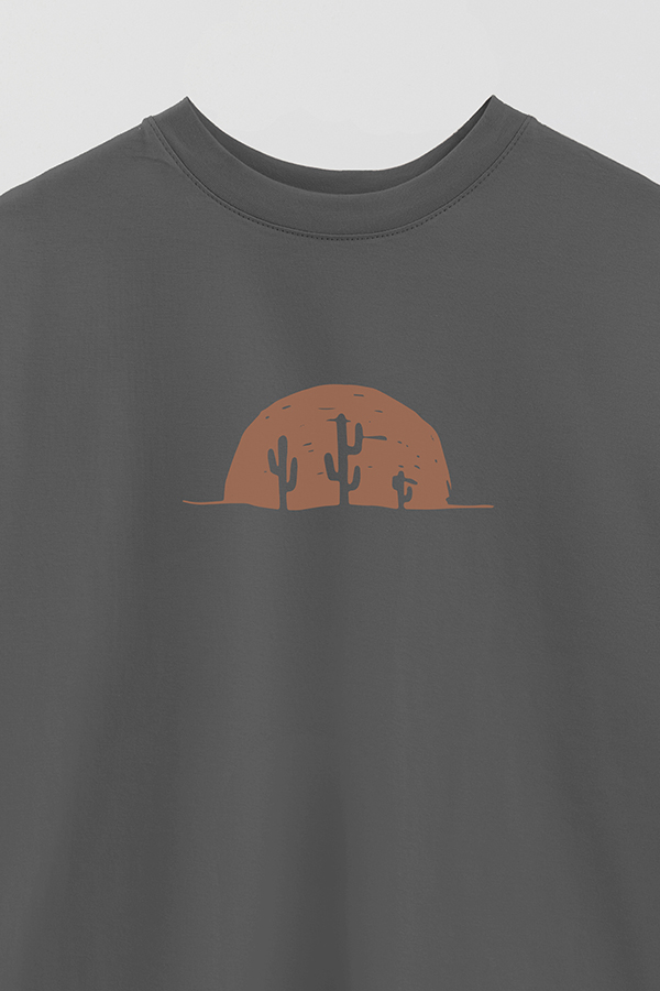 REMERA OVER ESTAMPADA WESTERN DESERT NIGHT