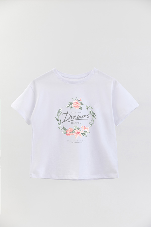 REMERA GIRL OVER MAKE YOU DREAMS