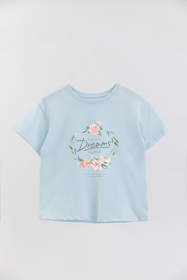 REMERA GIRL OVER MAKE YOU DREAMS