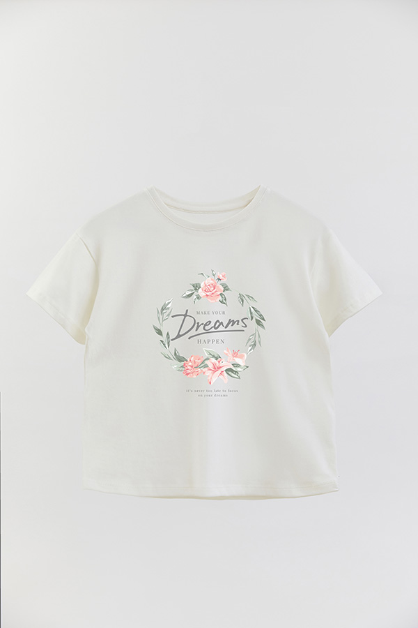 REMERA GIRL OVER MAKE YOU DREAMS