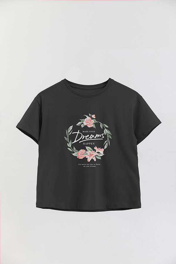 REMERA GIRL OVER MAKE YOU DREAMS