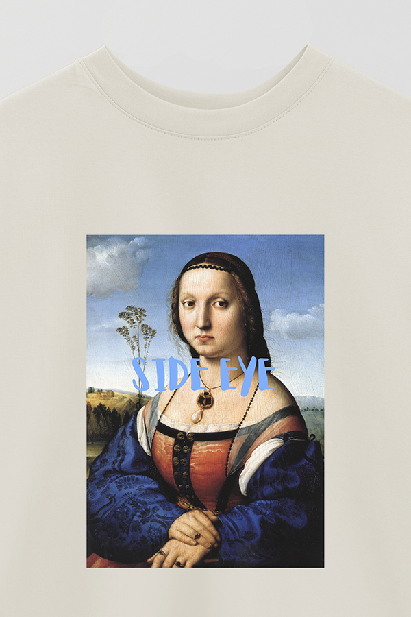 REMERA OVER ESTAMPADA ART COLLECTION 10 SIDE EYE