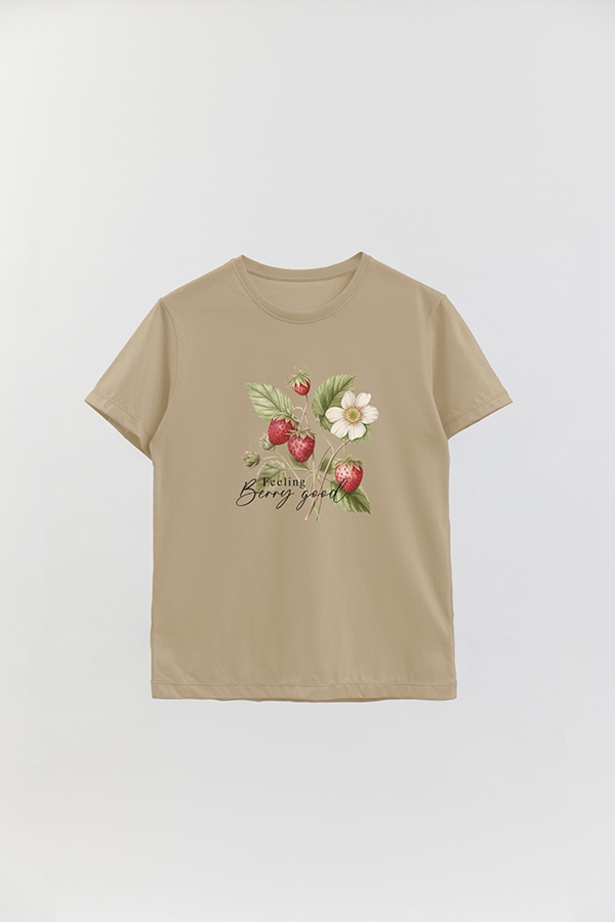 REMERA BASICA ESTAMPADA FLO2 BERRY GOOD