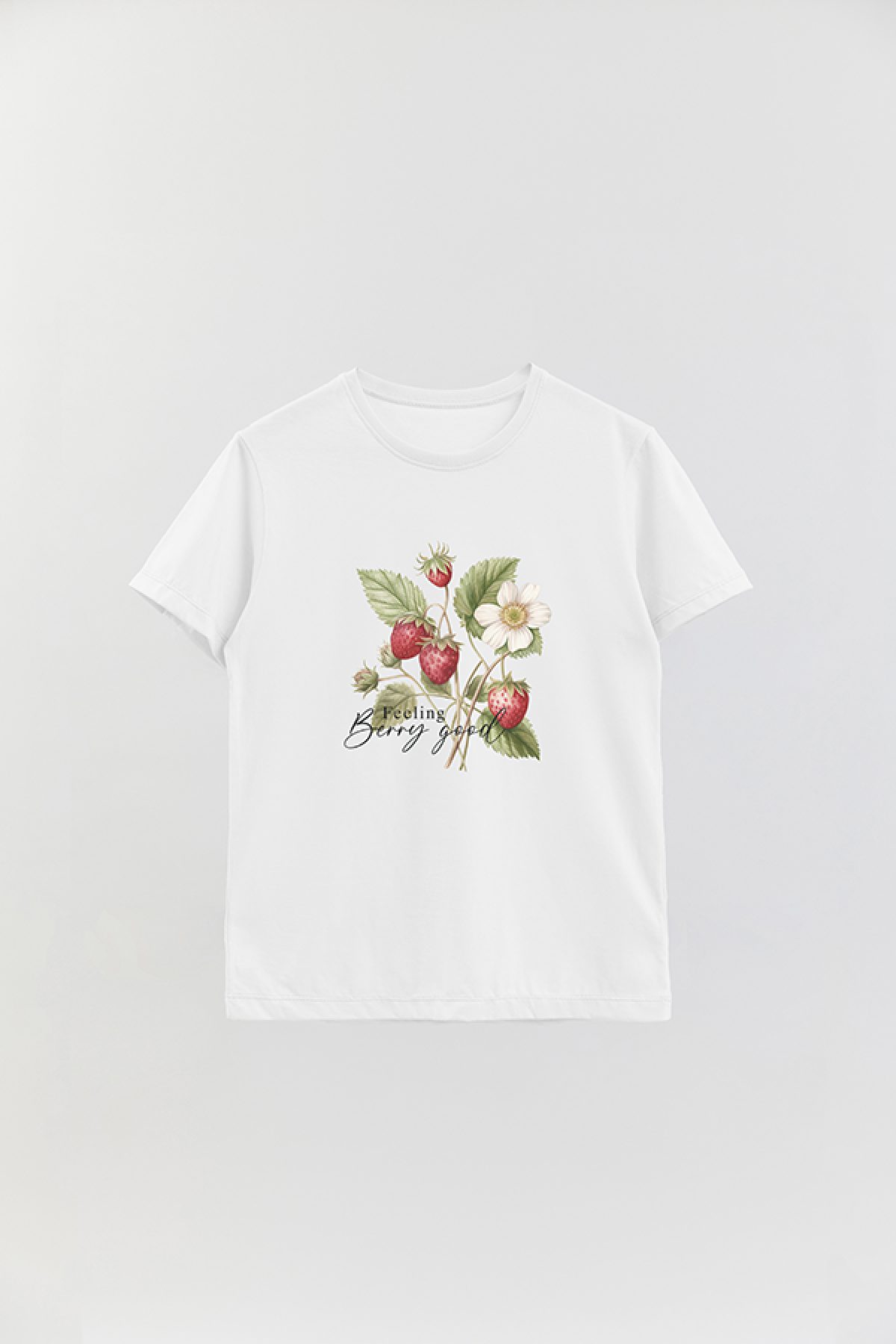 REMERA BASICA ESTAMPADA FLO2 BERRY GOOD