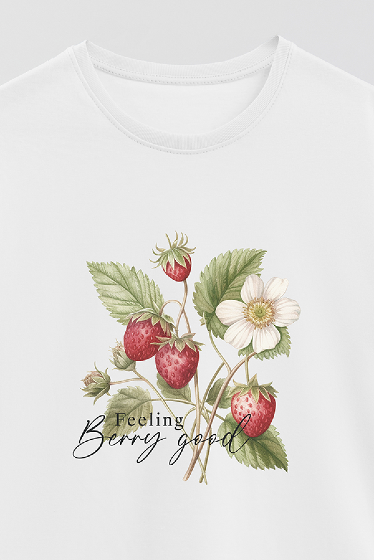 REMERA BASICA ESTAMPADA FLO2 BERRY GOOD