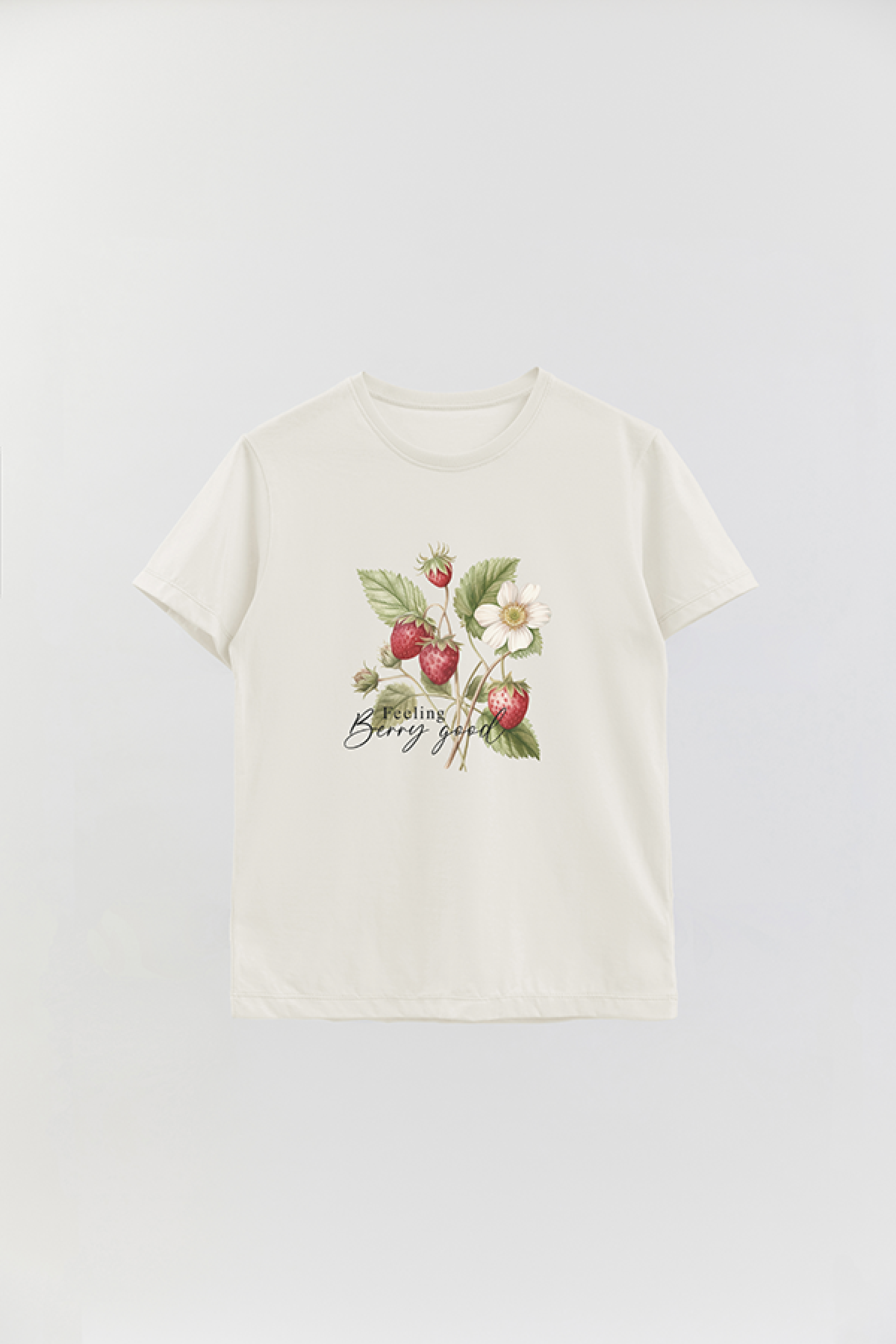REMERA BASICA ESTAMPADA FLO2 BERRY GOOD