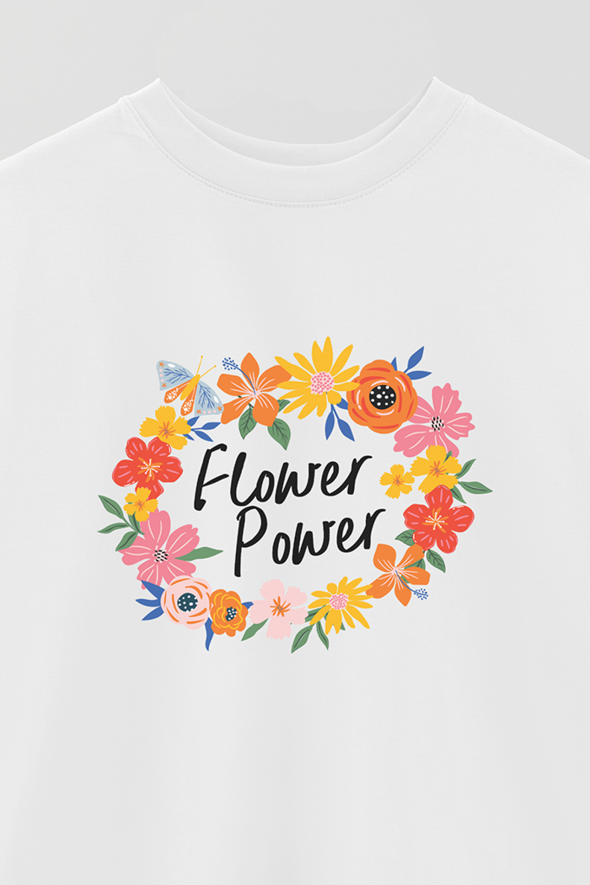 REMERA OVER ESTAMPADA SPR FLOWER POWER