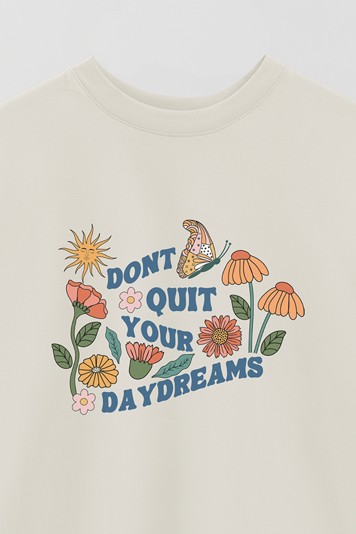 REMERA OVER ESTAMPADA BH2. DON'T QUIT YOUR DAYDREAM
