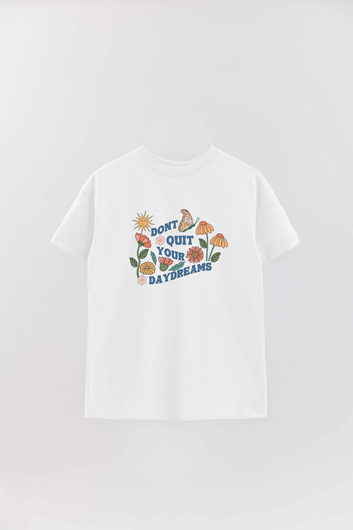 REMERA OVER ESTAMPADA BH2. DON'T QUIT YOUR DAYDREAM