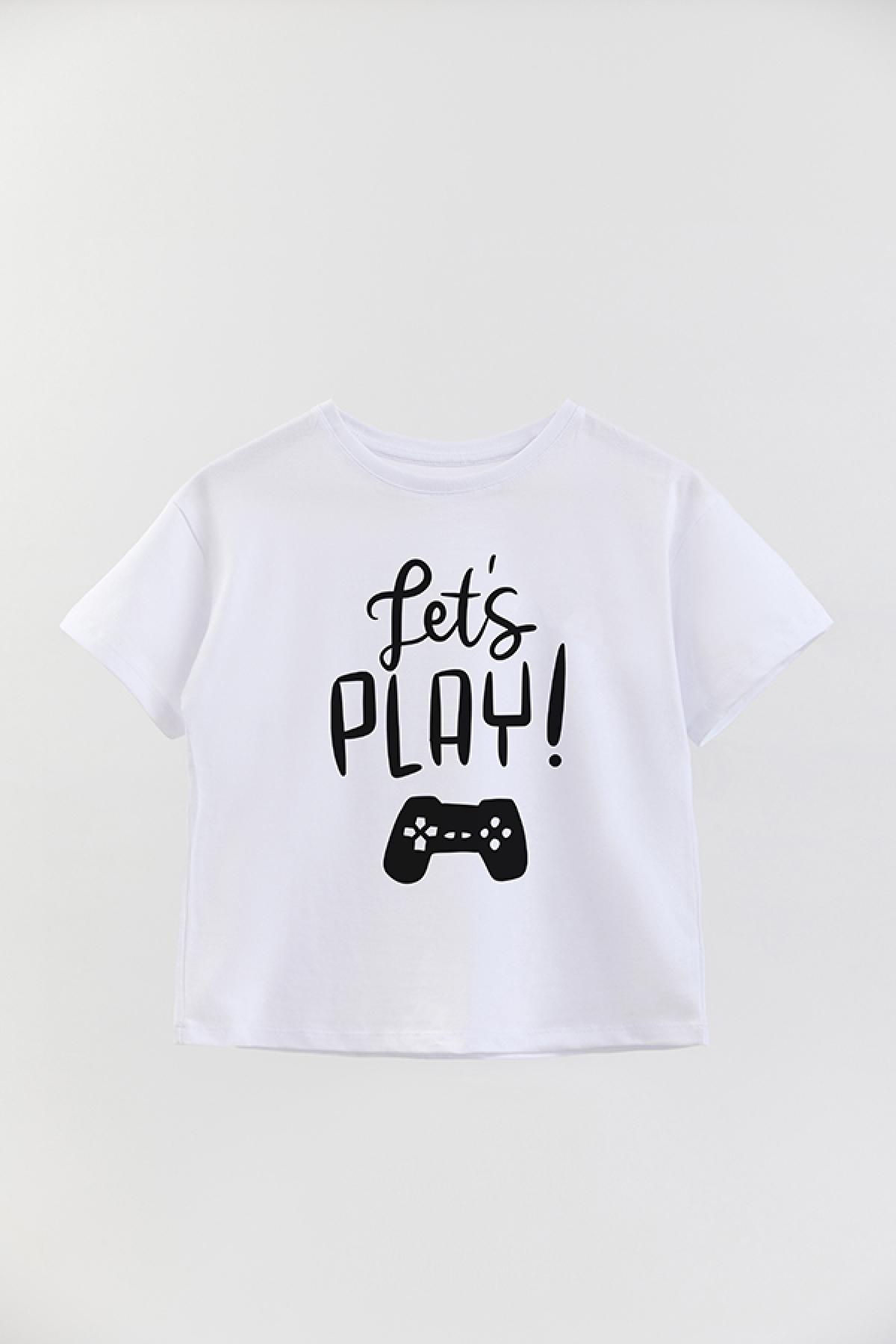 REMERA BOY OVER GM LETS PLAY
