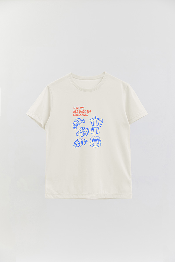 REMERA BASICA ESTAMPADA HD SUNDAYS