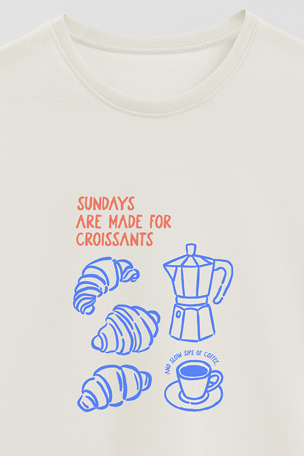 REMERA BASICA ESTAMPADA HD SUNDAYS