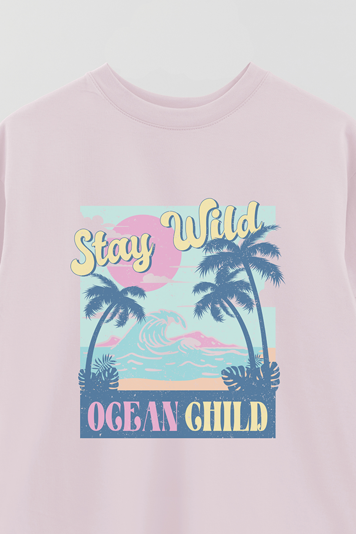 REMERA OVER ESTAMPADA SM2 STAY WILD OCEAN CHILD