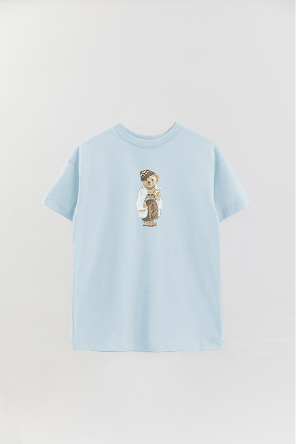 REMERA OVER ESTAMPADA UNISEX BEAR WINTER