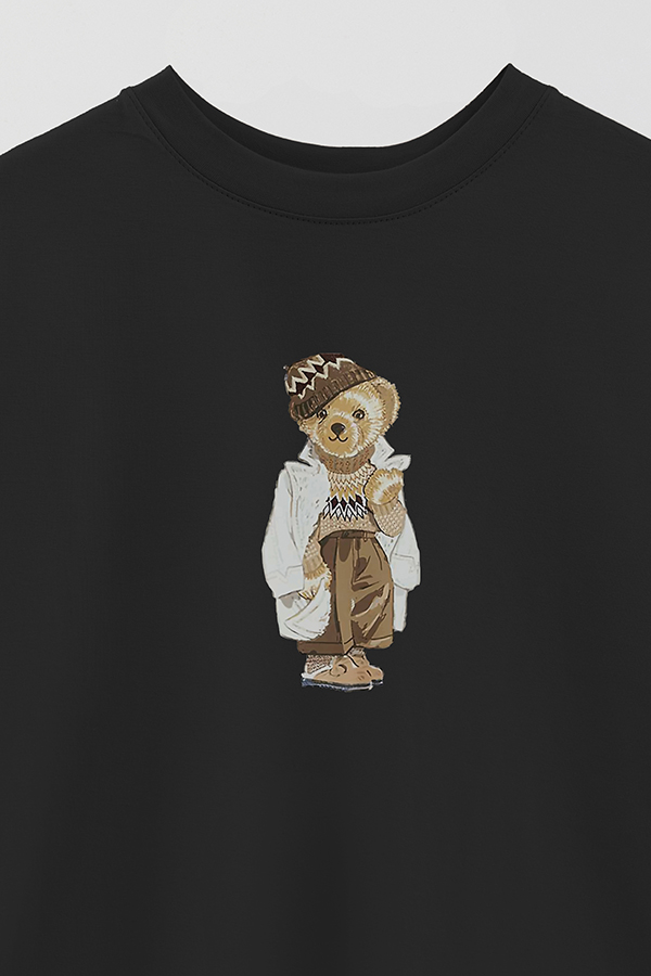 REMERA OVER ESTAMPADA UNISEX BEAR WINTER