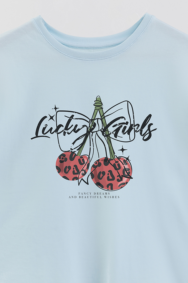 REMERA GIRL OVER LUCKY GIRLS
