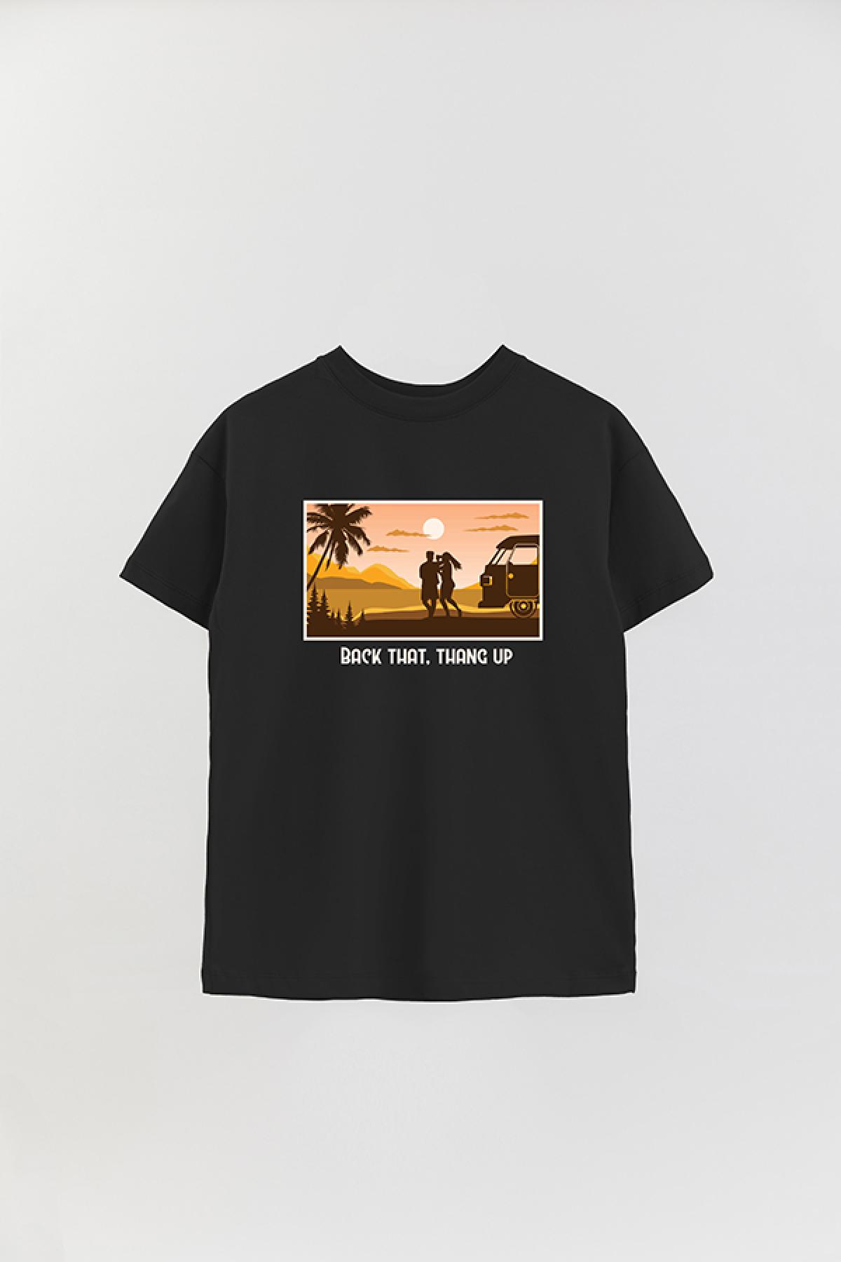 REMERA OVER ESTAMPADA ADV BACK THAT THANG UP