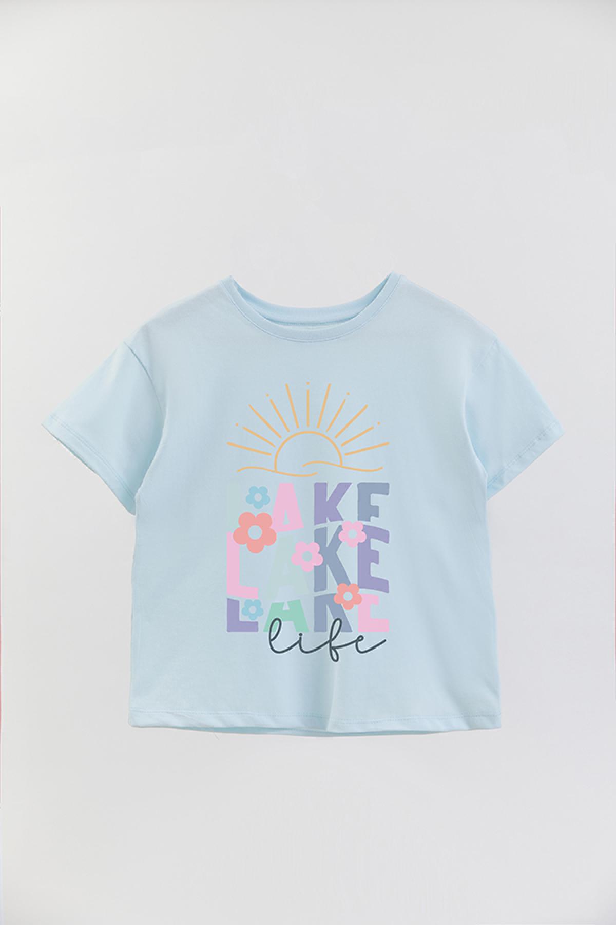 REMERA GIRL OVER RT LAKE LIFE