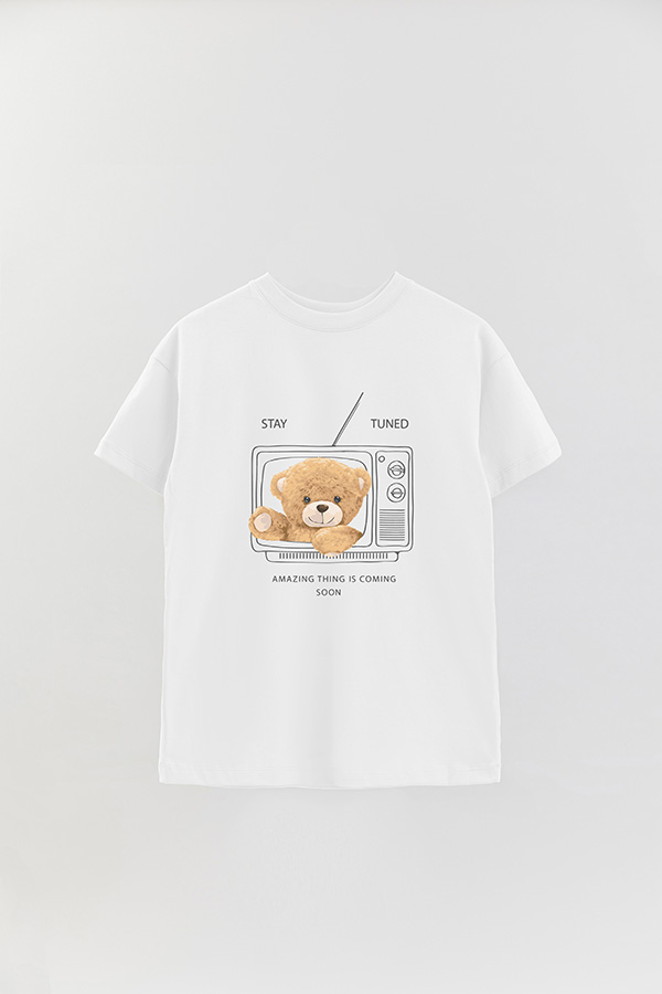 REMERA OVER ESTAMPADA UNISEX TEDDY AMAZING