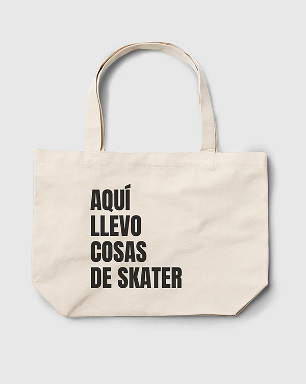 TOTE BAG AQUI LLEVO SKATER