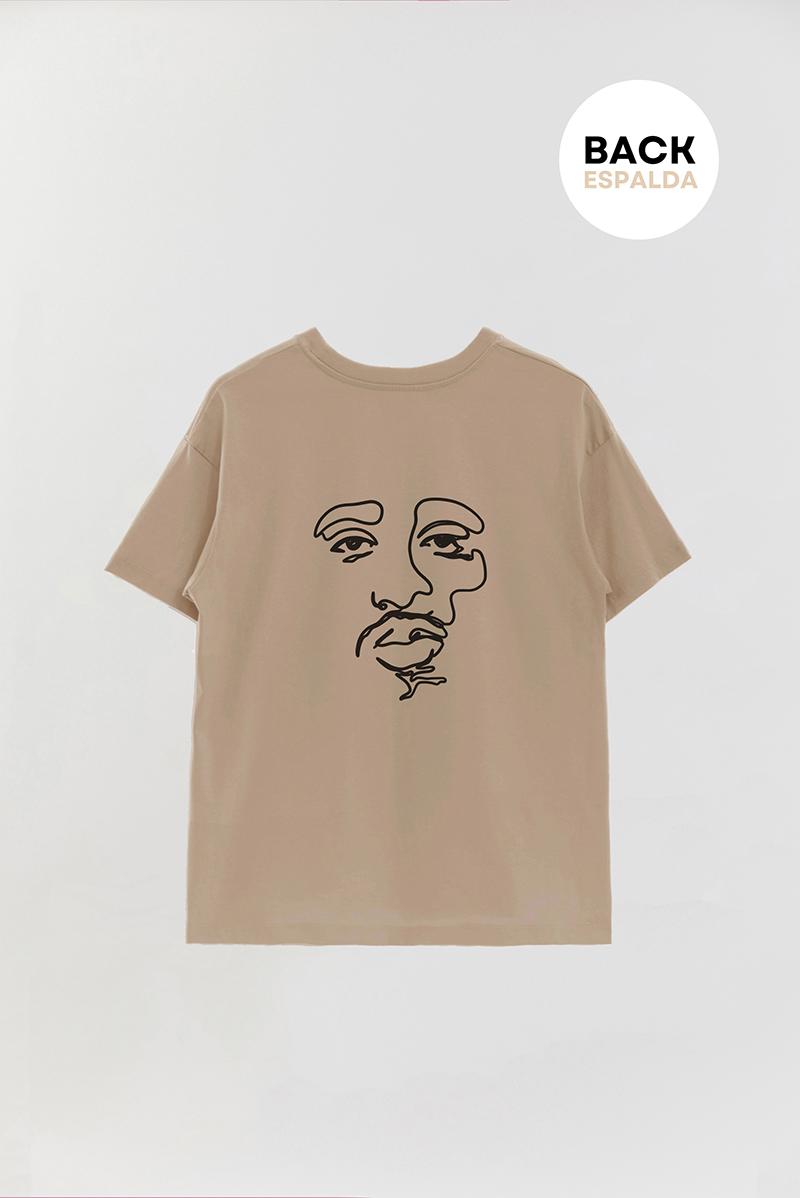 REMERA OVER ESTAMPADA UNISEX FACE