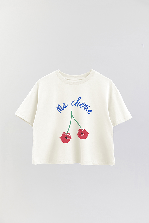 REMERA CROP ESTAMPADA PINK MA CHERIE