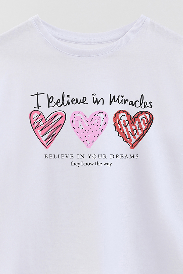 REMERA GIRL OVER I BELIEVE IN MIRACLES