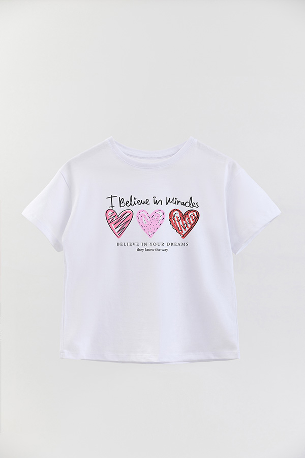 REMERA GIRL OVER I BELIEVE IN MIRACLES