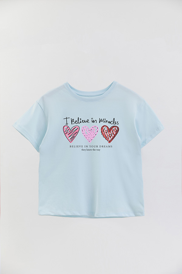 REMERA GIRL OVER I BELIEVE IN MIRACLES