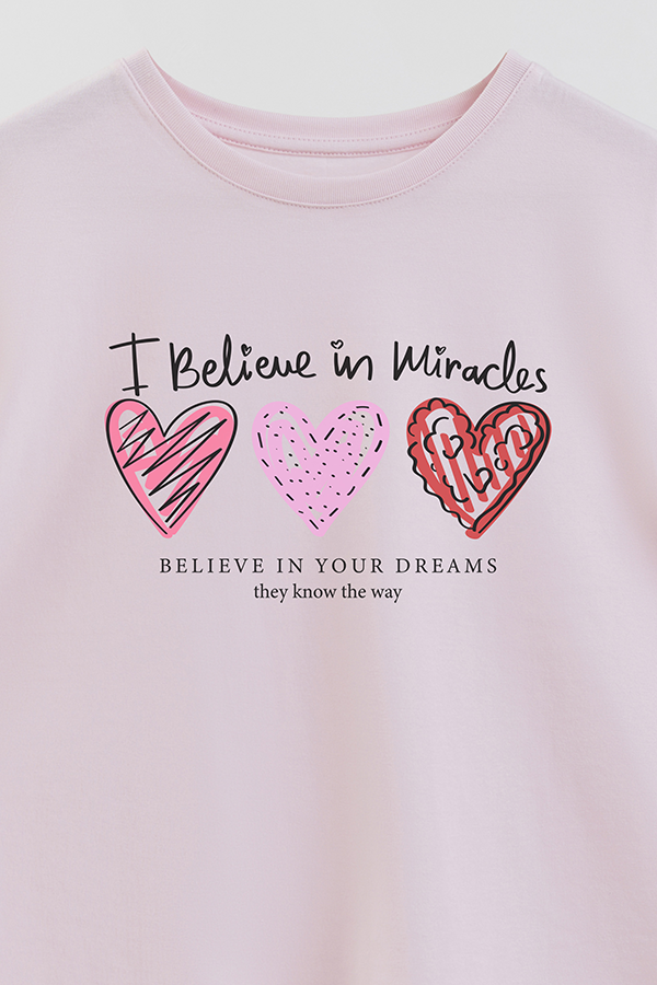 REMERA GIRL OVER I BELIEVE IN MIRACLES