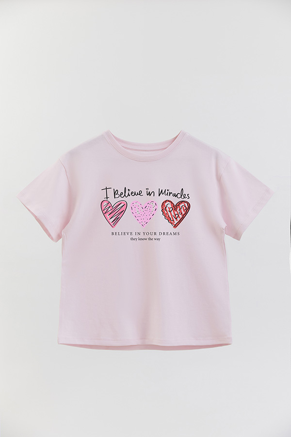 REMERA GIRL OVER I BELIEVE IN MIRACLES