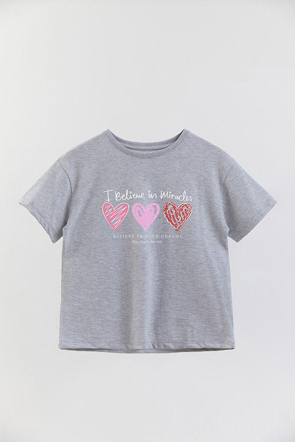 REMERA GIRL OVER I BELIEVE IN MIRACLES