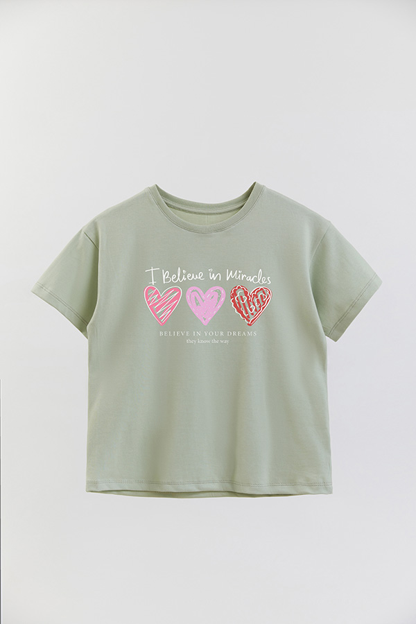 REMERA GIRL OVER I BELIEVE IN MIRACLES