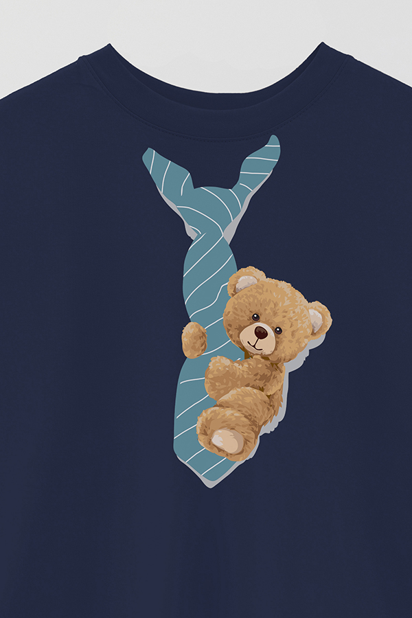 REMERA OVER ESTAMPADA UNISEX TEDDY TIE
