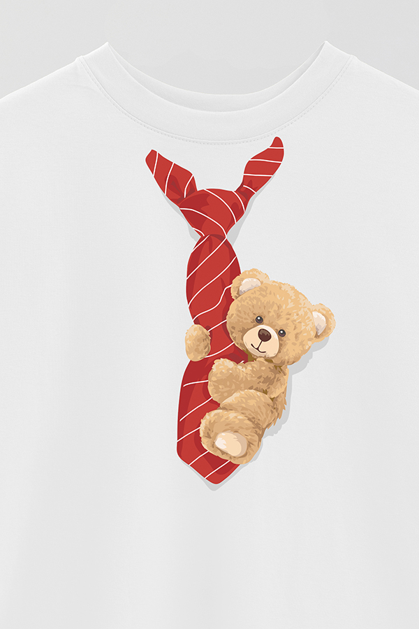 REMERA OVER ESTAMPADA UNISEX TEDDY TIE