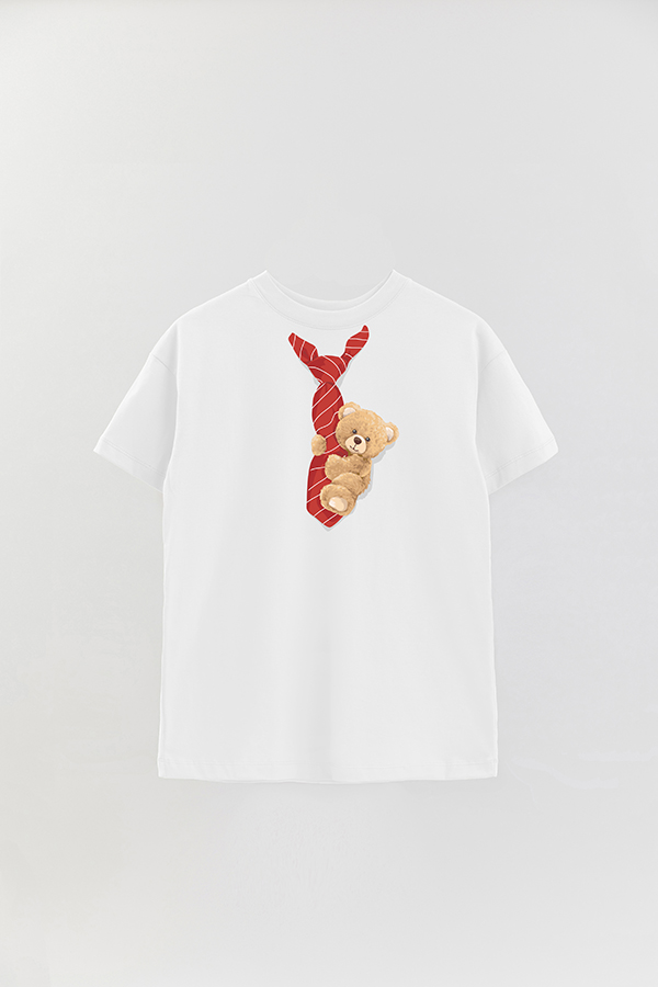 REMERA OVER ESTAMPADA UNISEX TEDDY TIE